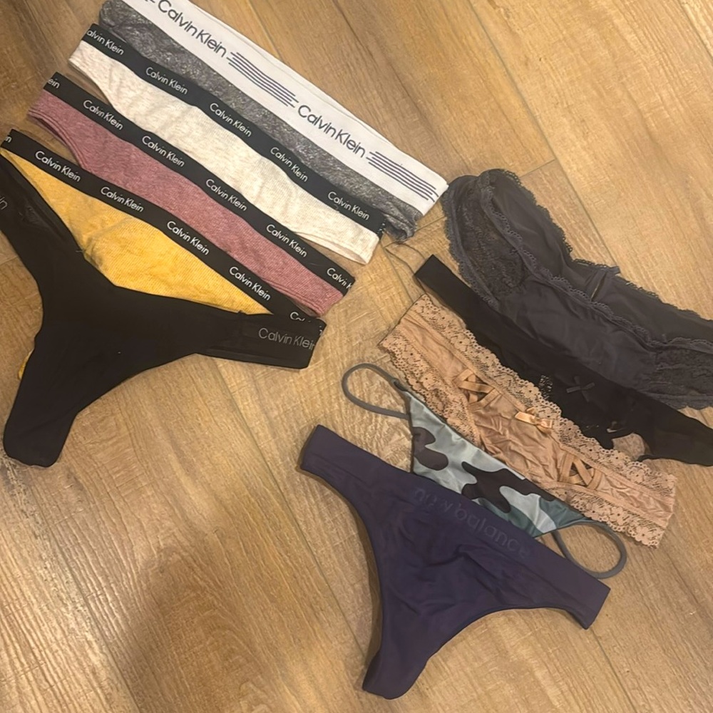 Bundle of 10 thong panties